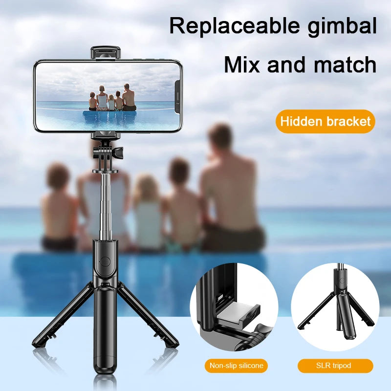 Selfie Stick Mobile Phone Holder Retractable Portable Mini Tripod