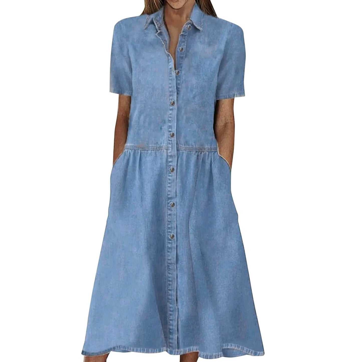 Jeans Dress  Casual Vintage Denim Dresses