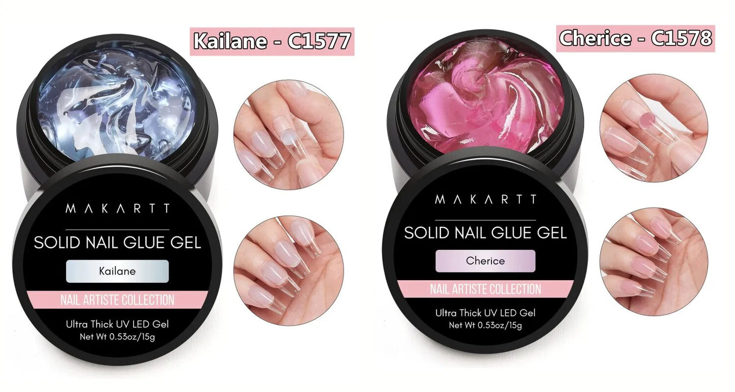 Makartt Solid Nail Gel Glue for Soft Gel Nail Tips