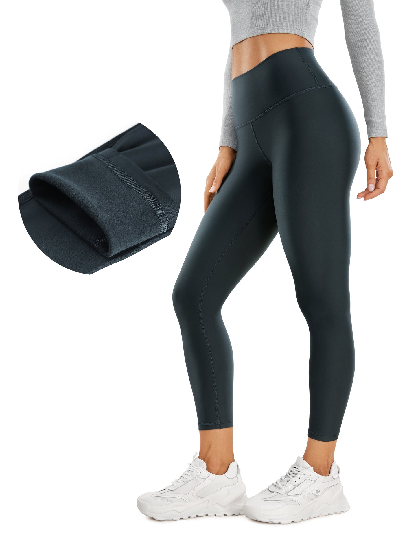 Thermal Fleece Lined High Wasted Leggings Yoga Pants - peterkaczconnect