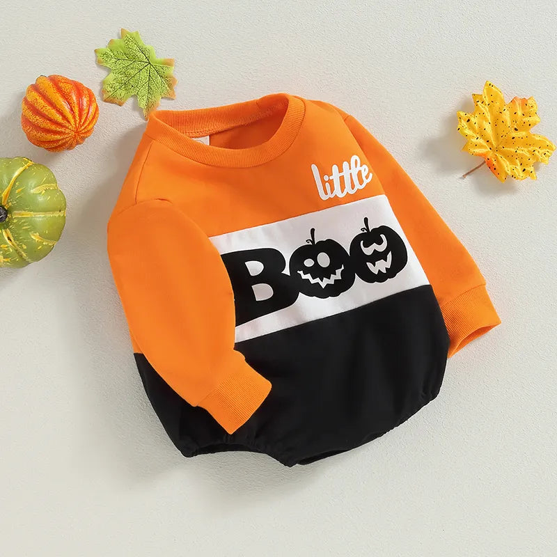 0-18M Newborn Baby Girls Boys Sweatshirts Halloween Fall Bodysuits