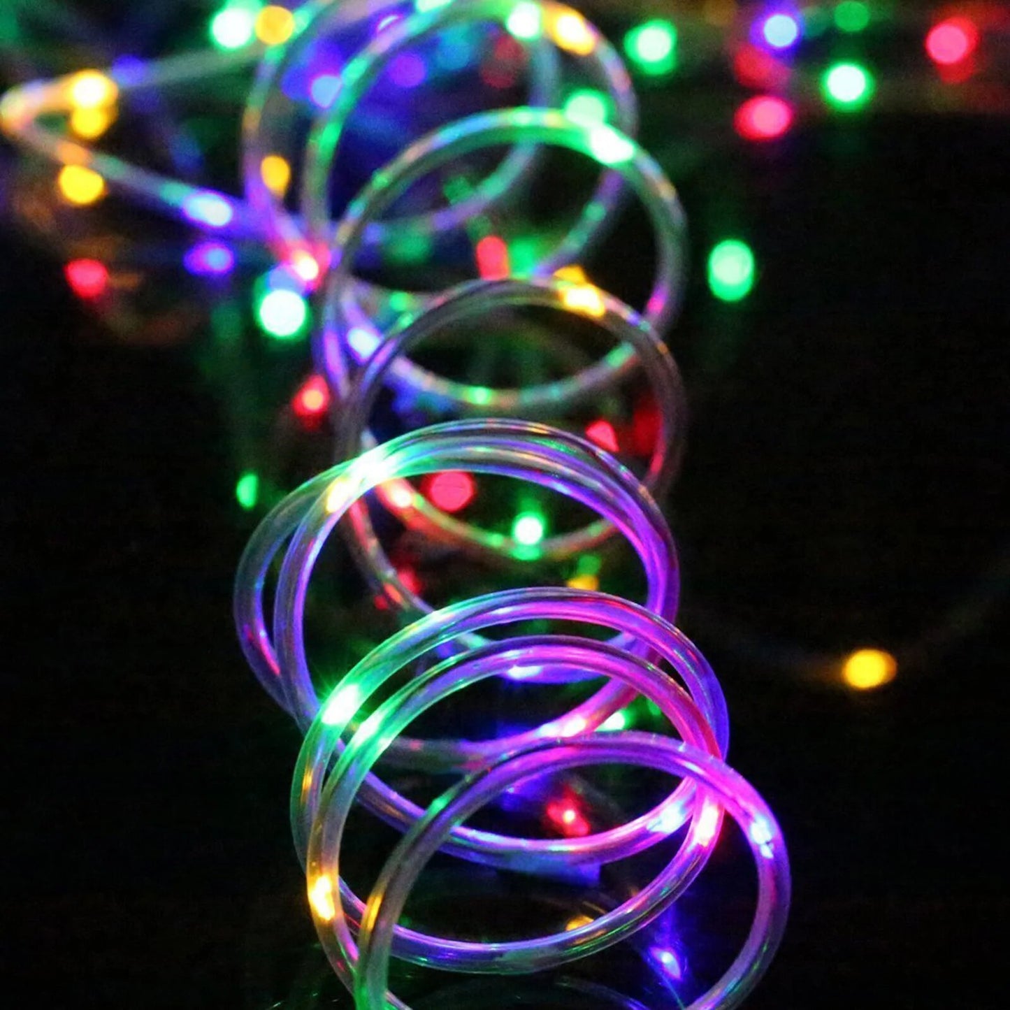 5M LED Rope Lights Battery Operated  Waterproof Tube Rope Garland