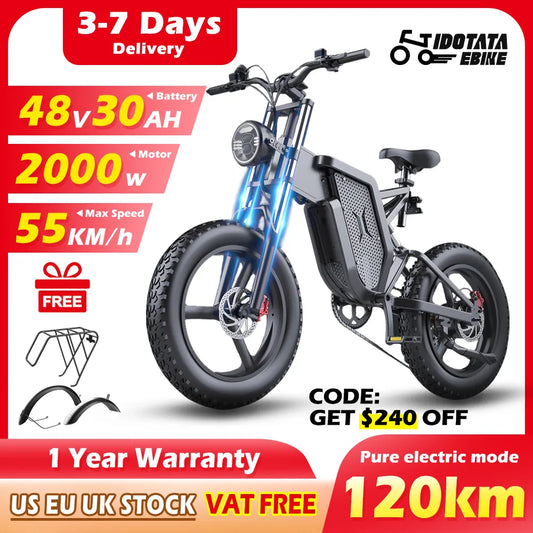 Electric Bike  Shock Absorption Mountaineering Off-road