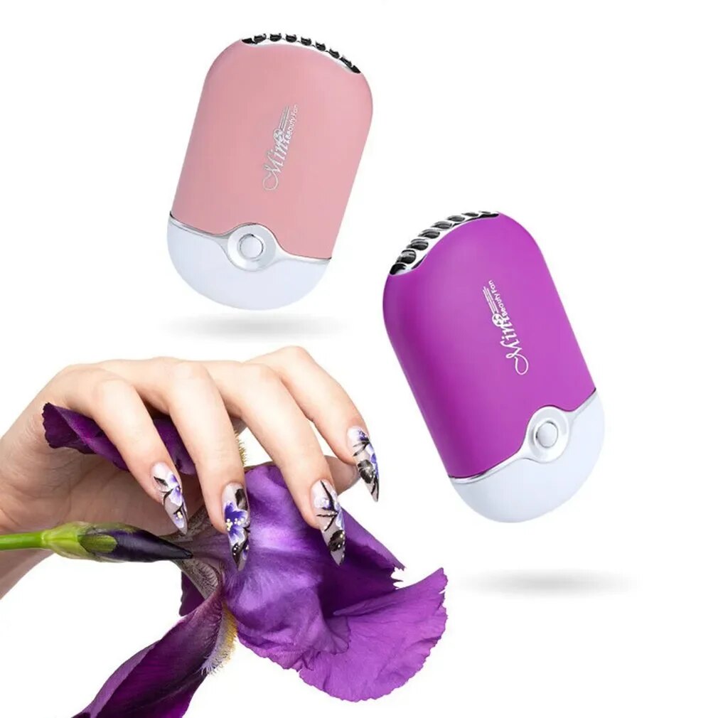 Mini Fan Quick Dryer For Eyelash Extension & Nail Polish Rechargeable