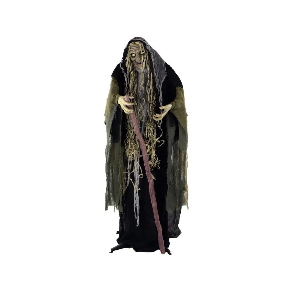 Life Size Animatronic Witch Halloween Decoration Outdoor