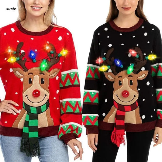 Women LED Light Up Holiday Sweater