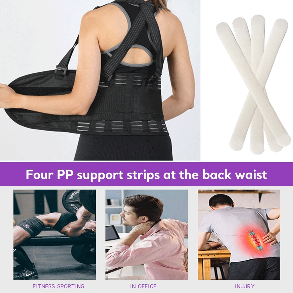 Pressurized Fitness Belt Abdomen Back Posture Corrector - peterkaczconnect