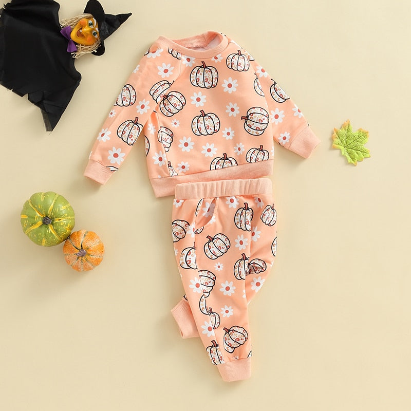 Autumn Halloween Toddler Baby Girl Fall Outfit