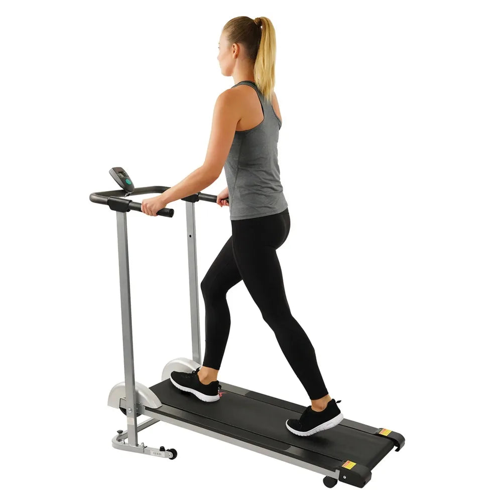 Manual Treadmill - Compact Foldable Exercise Machine