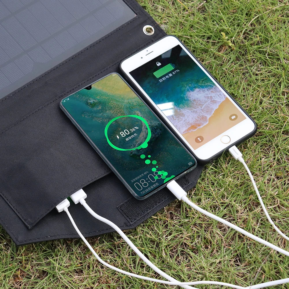 40w foldable solar panel 5v usb portable solar mobile phone charger