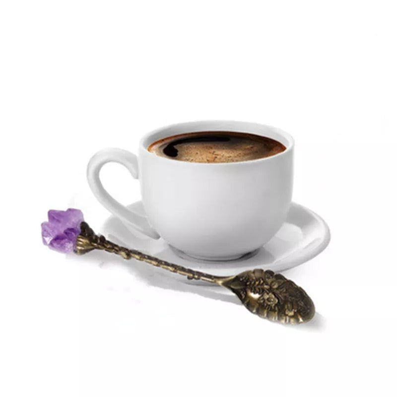 Amethyst Geode Teaspoon For Cup Mug Bowl - peterkaczconnect