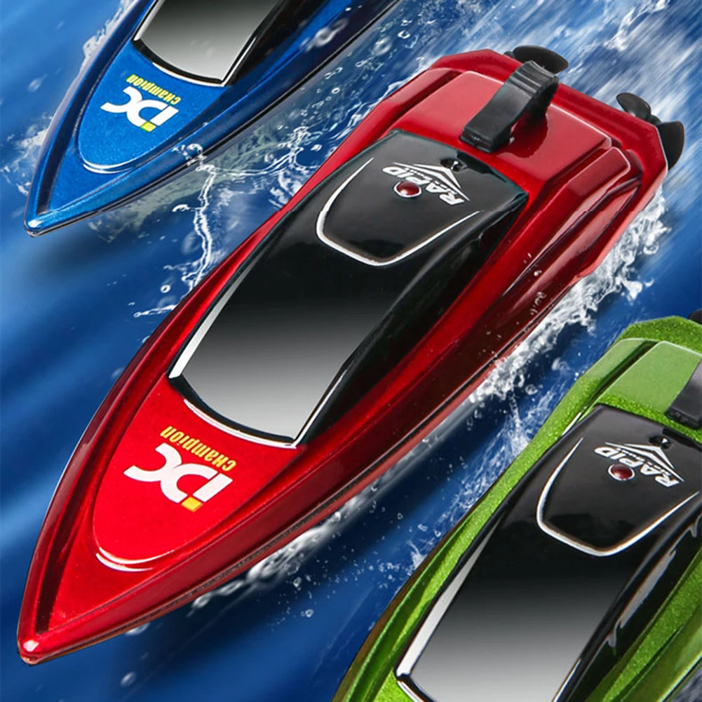 RC Speed Boat Remote Controlled High Speed LED Lamp Waterproof for Kids