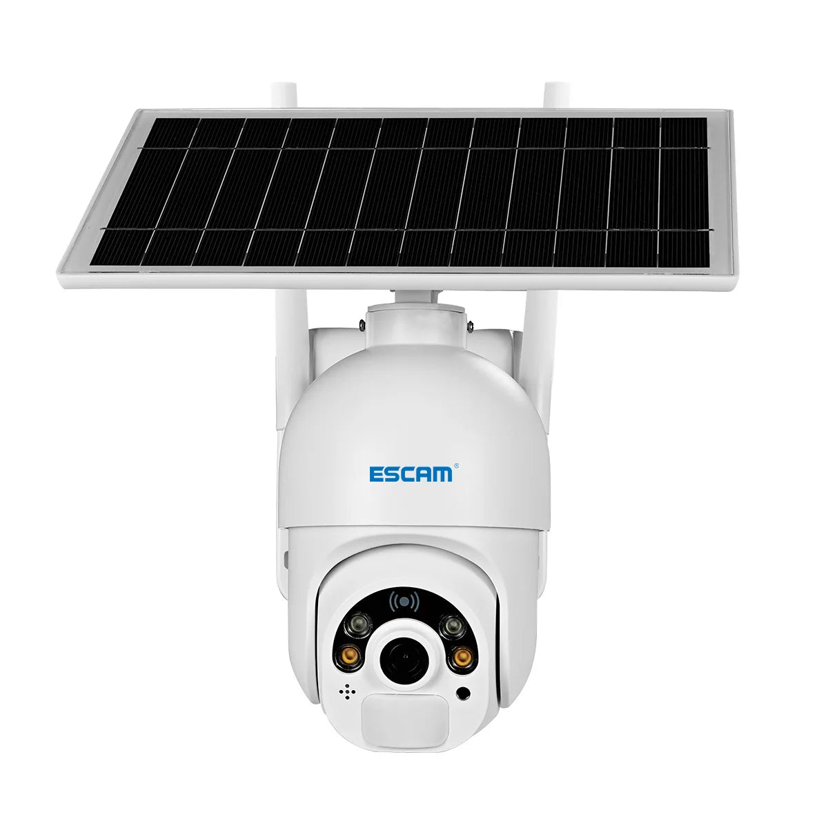 Sim card  Battery dome IP Camera With Solar Panel Full Color Night Vision Two Way