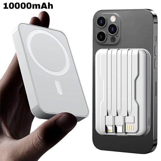 Magnetic Power Bank Portable Charger Wireless Fast Charger