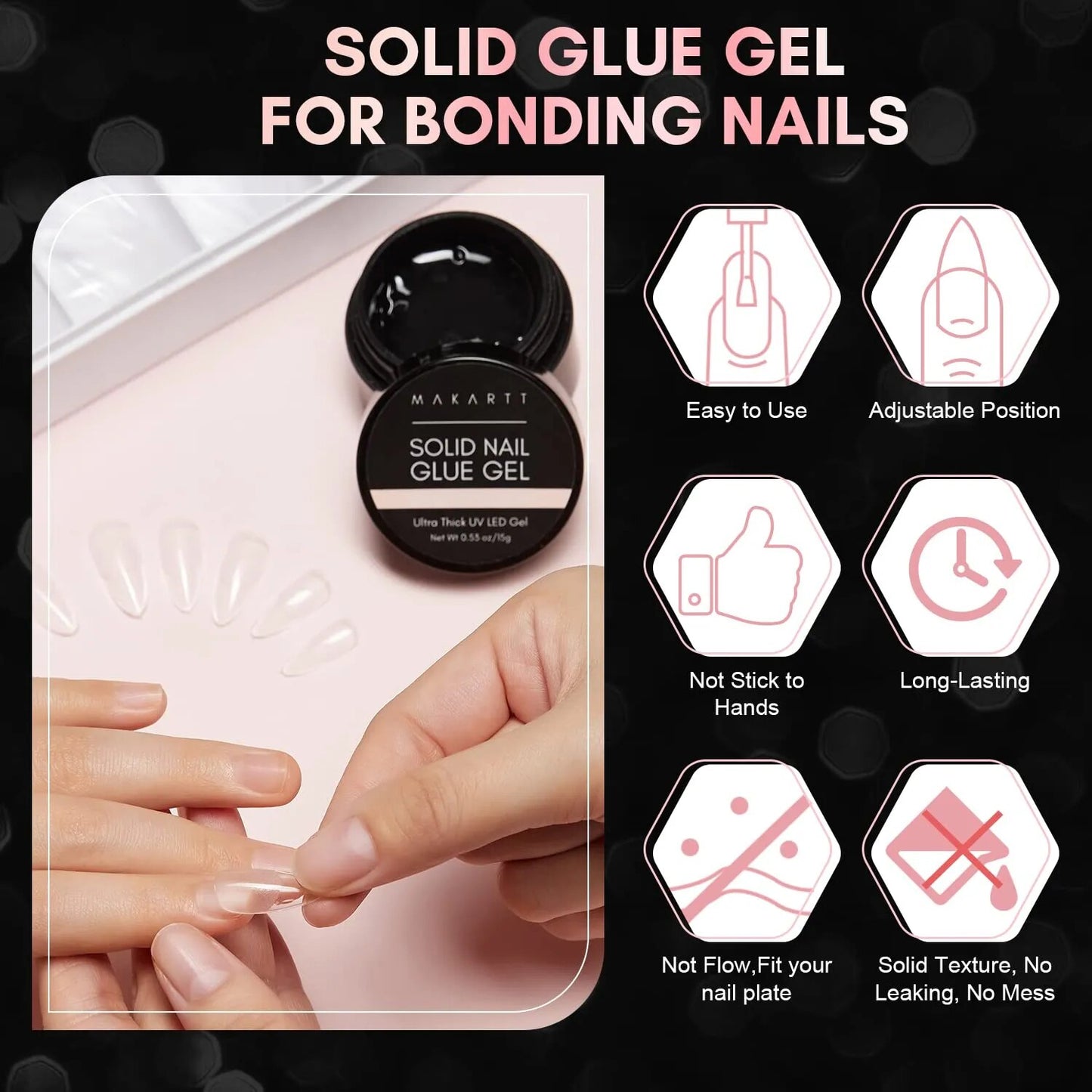 Makartt Nail Tips and Glue Gel kit