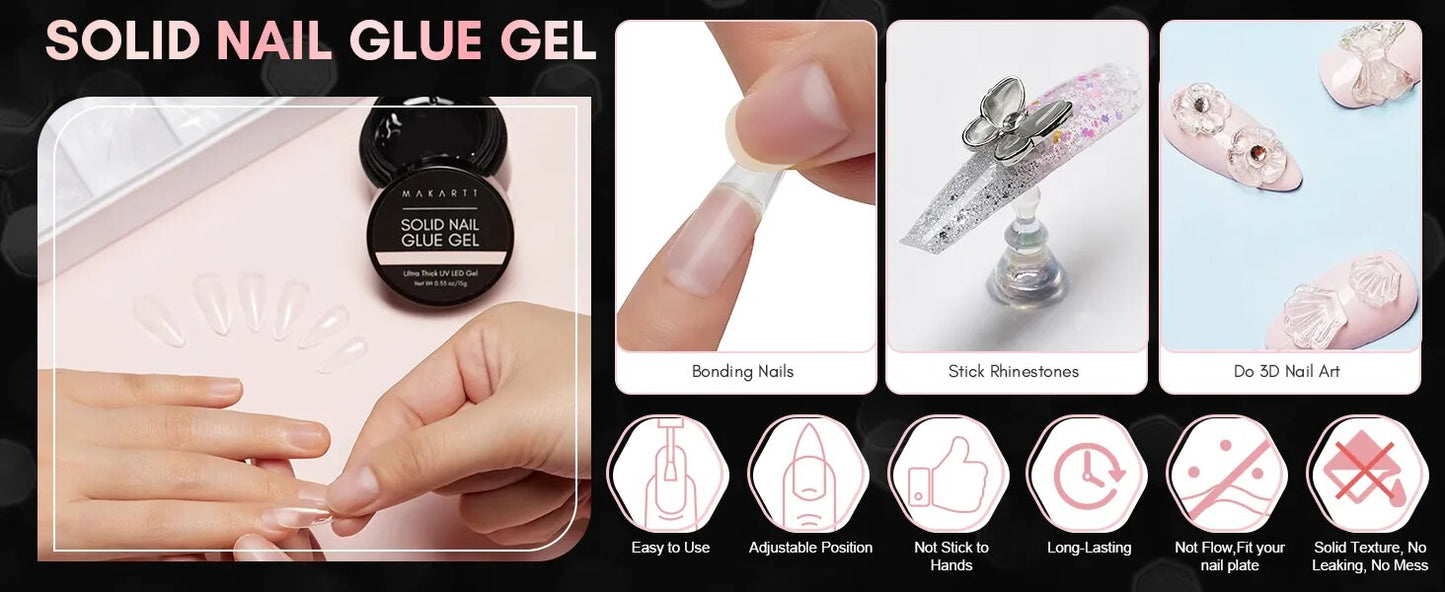 Makartt Nail Tips and Glue Gel kit