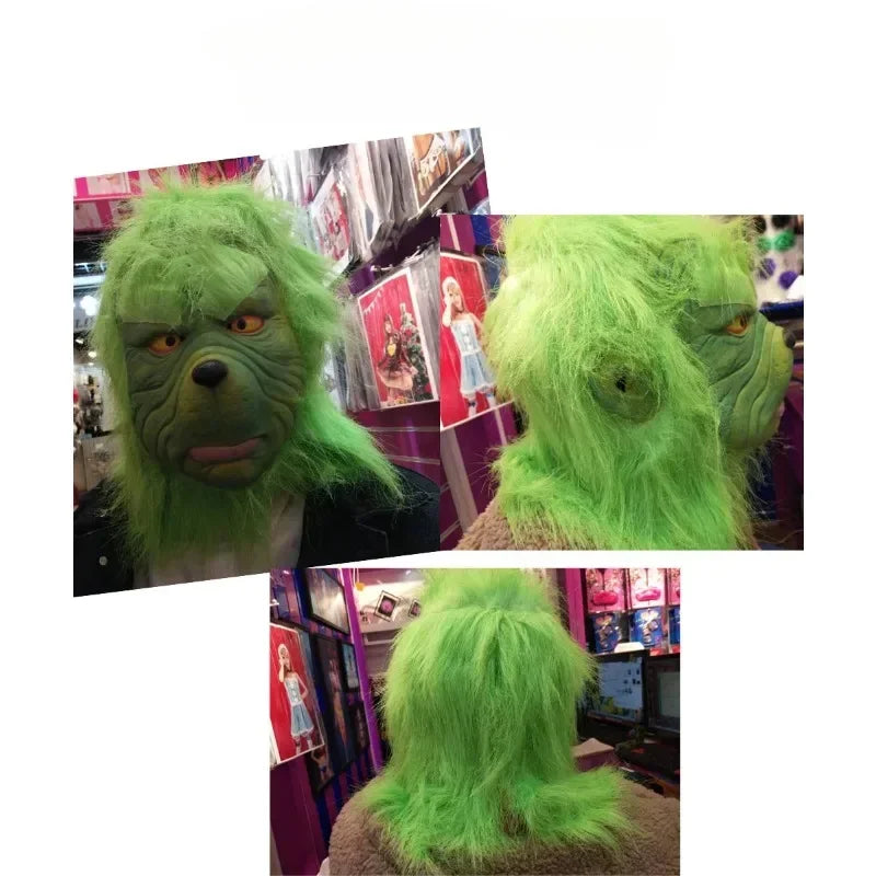 Party Costume Christmas Grinch Mask Headgear Christmas Costume