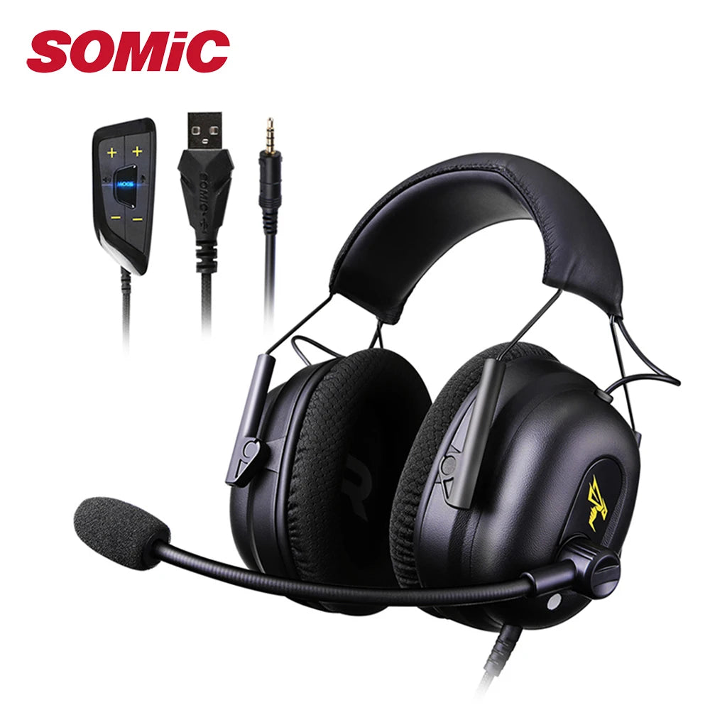 Surround Sound Gaming Headset for PS5/PS4/PC Computer Gamer