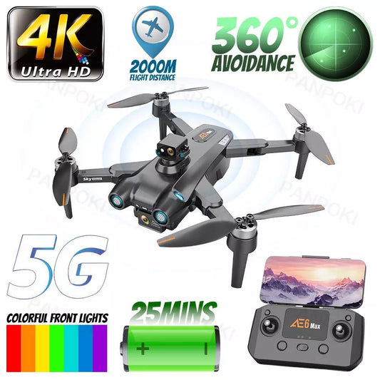 Professional Camera Drone with DUAL Camrea Obstacle Avoidance RC