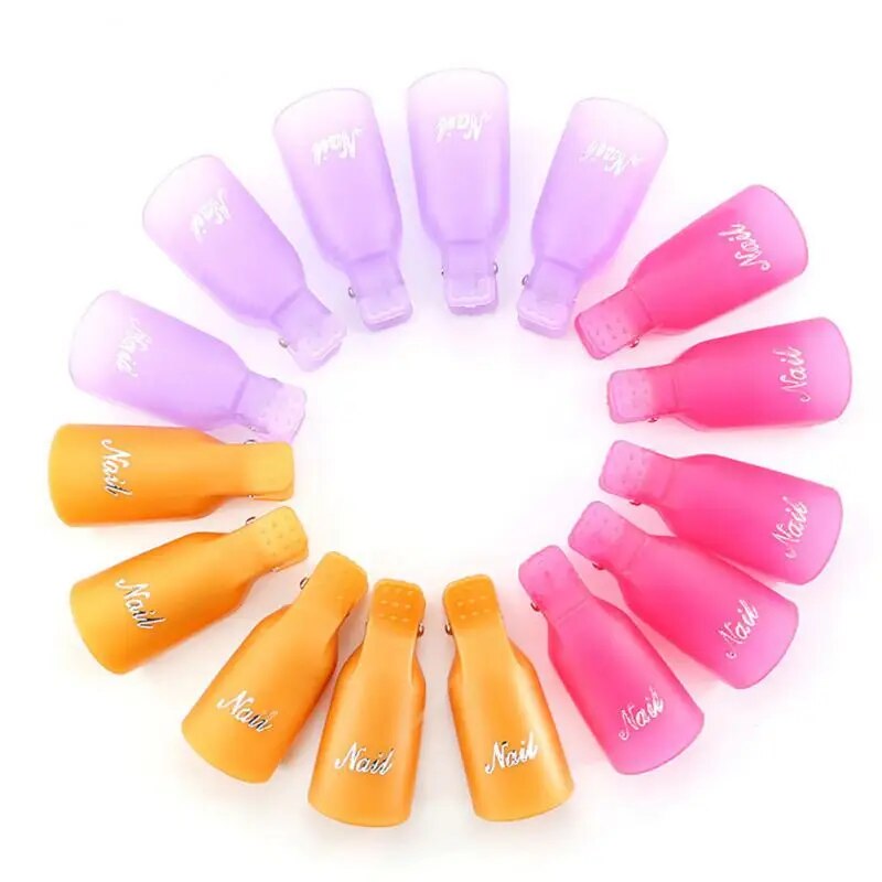 Plastic Nail Art Soak Off  UV Gel Polish Remover