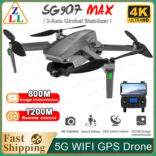 Drone 4K Camera 5G WiFi With RC Quadcopter Professional Dron