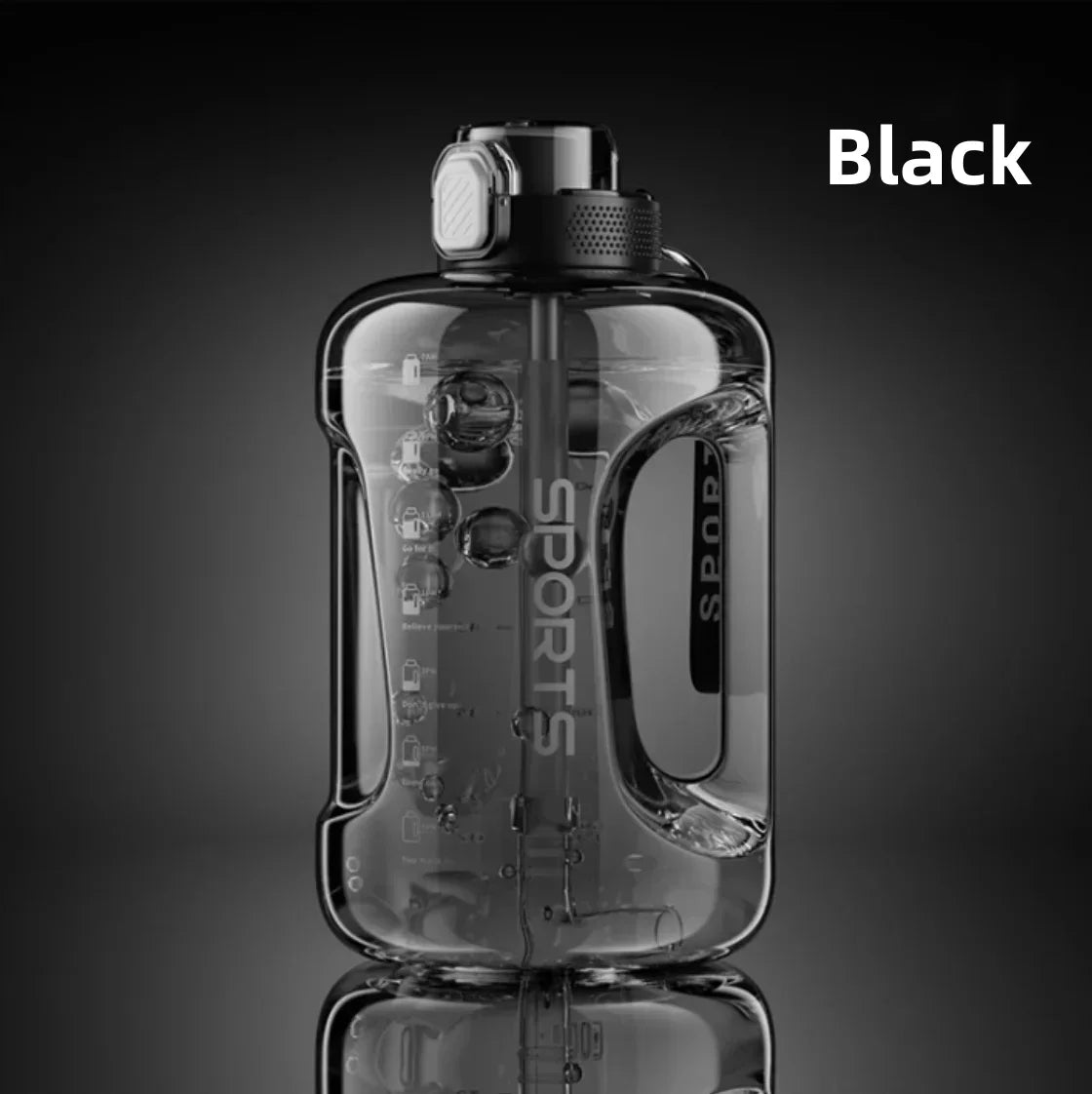 2 Liter Tritan BPA Free Sport Water Bottle Travel Leakage-proof Cup