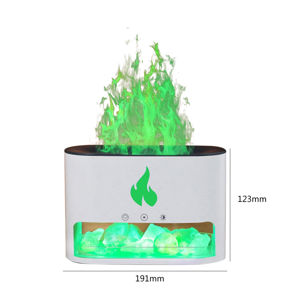 Flame Air Humidifier 250ml Ultrasonic Essential Oil Diffuser - peterkaczconnect