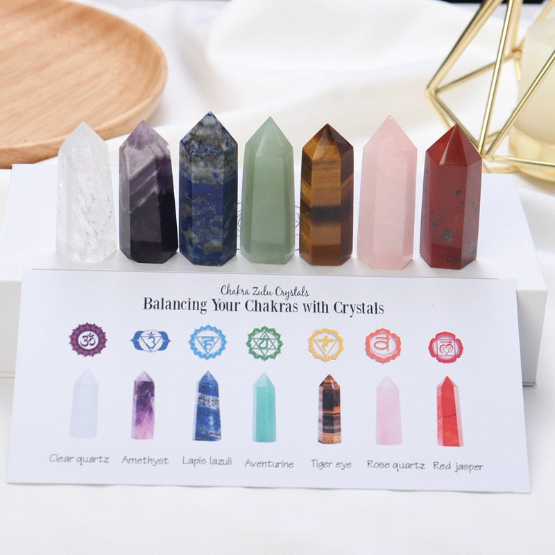 7 Chakra Healing Therapy  Stone Set W/ Gift Box - peterkaczconnect