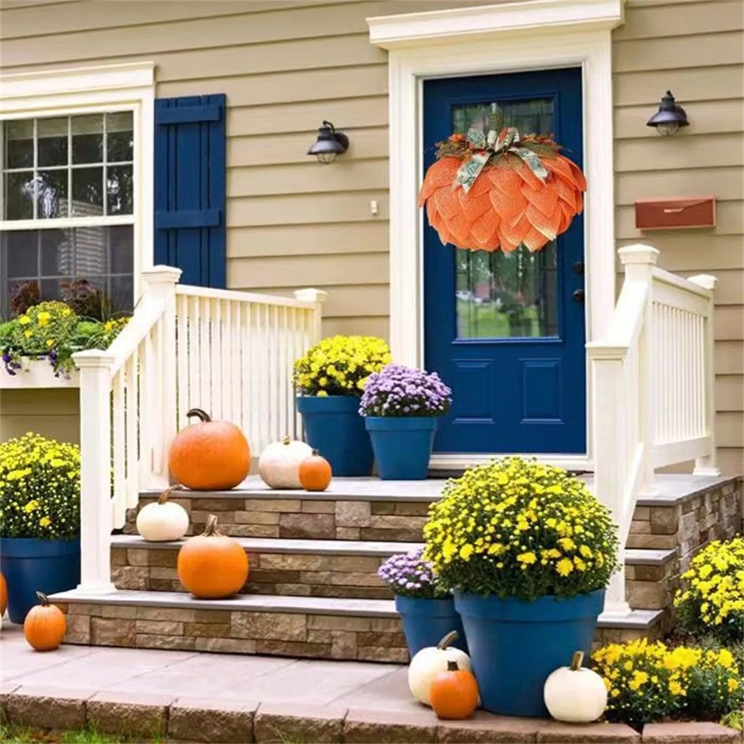 Halloween Wreath Creative Pumpkin Autumn Decoration