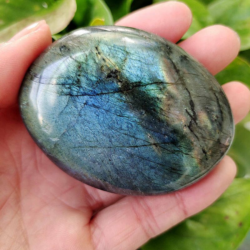 50-60mm Natural Labradorite Moonstone Crystal Tumbled Stone Quartz - peterkaczconnect