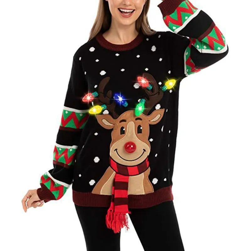 Women LED Light Up Holiday Sweater