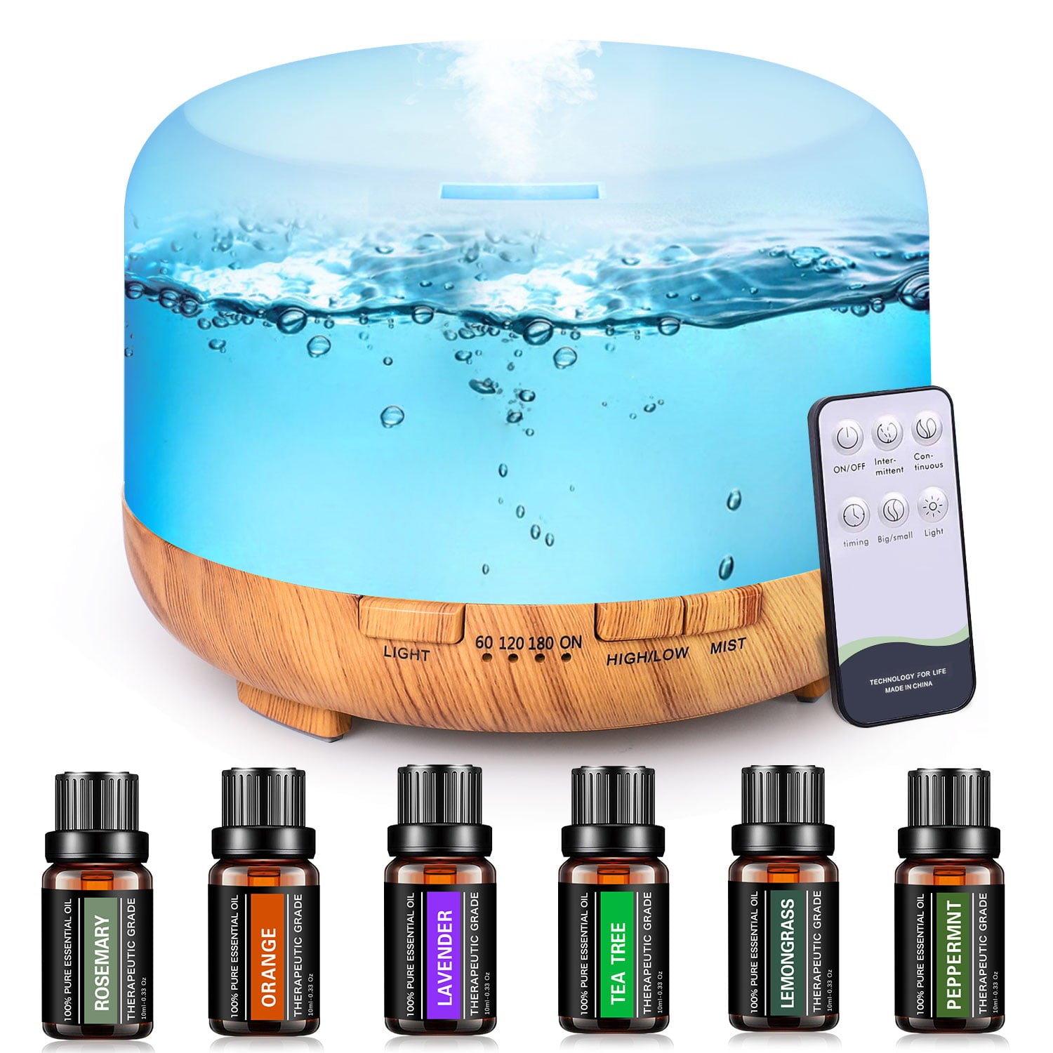 Multicolor 500ml Aroma Diffuser Air Humidifier Mist Fogger - peterkaczconnect