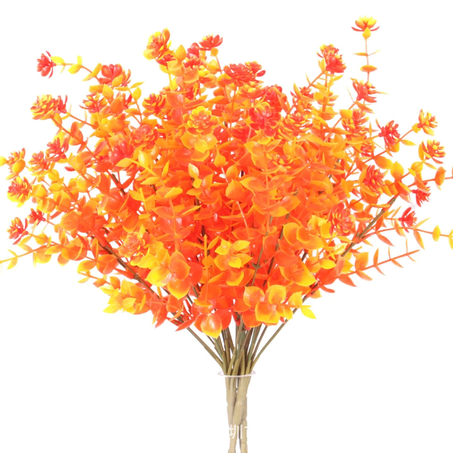 Artificial Fall Flowers Outdoor Plastic Shrub Plant Decoration