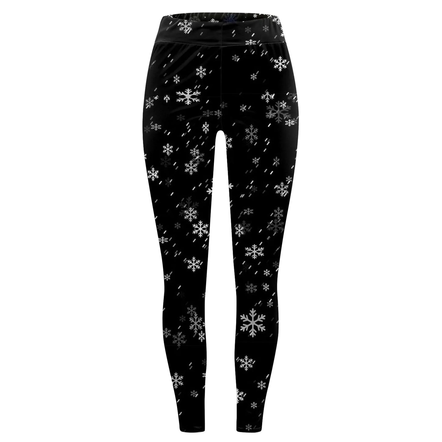 Christmas Printed Dress Pants For Women Yoga Winter