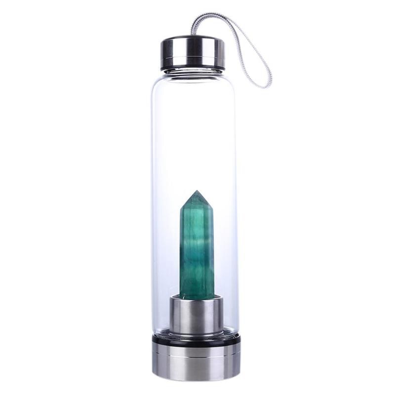 Drink Water Bottle Crystal Healing Energy Stone Glass - peterkaczconnect