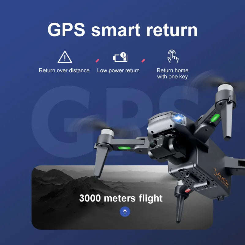 PRO Drone 8K Professional 5G GPS WIFI HD Dual 3 Axis