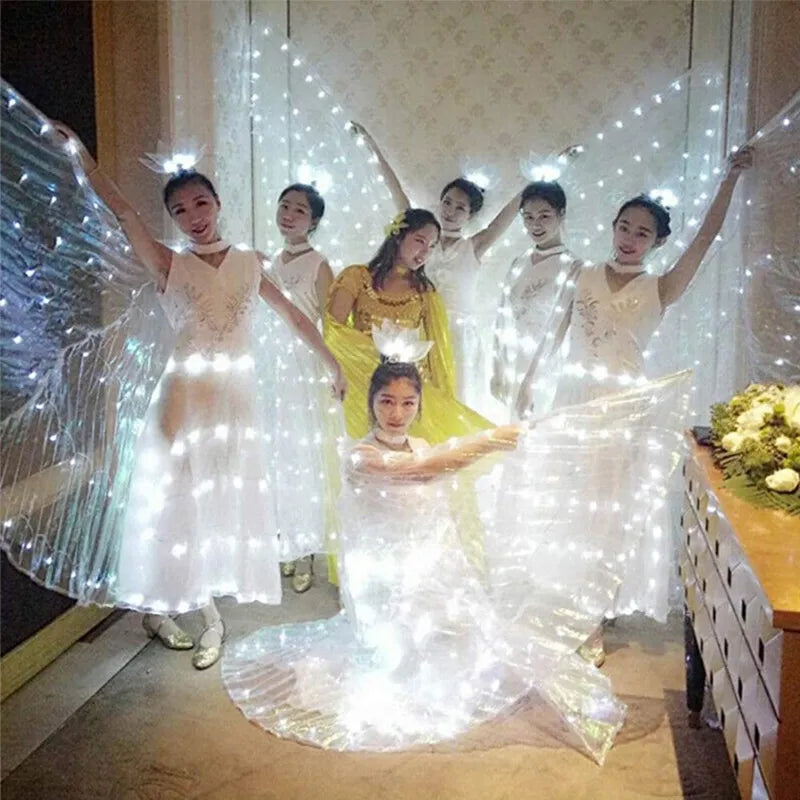 LED Butterfly Glowing Wing Dance Colorful Lighting Costumes