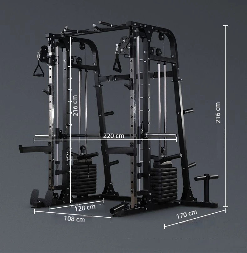 Home Gym Fitness Squat Rack Power Cage Workout Machine