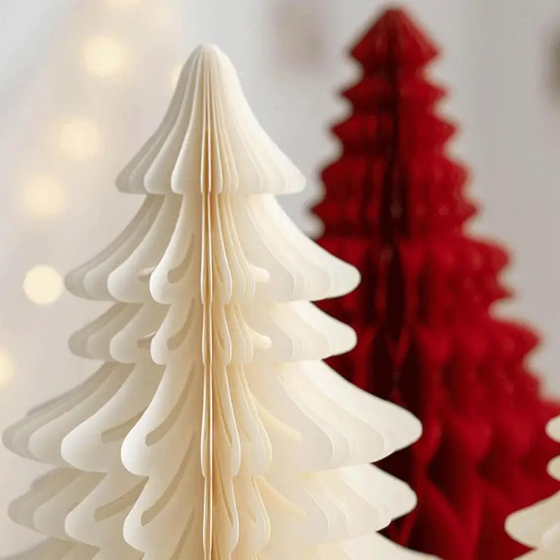 2pcs Paper Christmas Tree Table Decoration