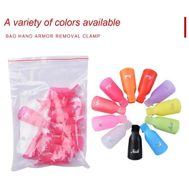 Plastic Nail Art Soak Off  UV Gel Polish Remover