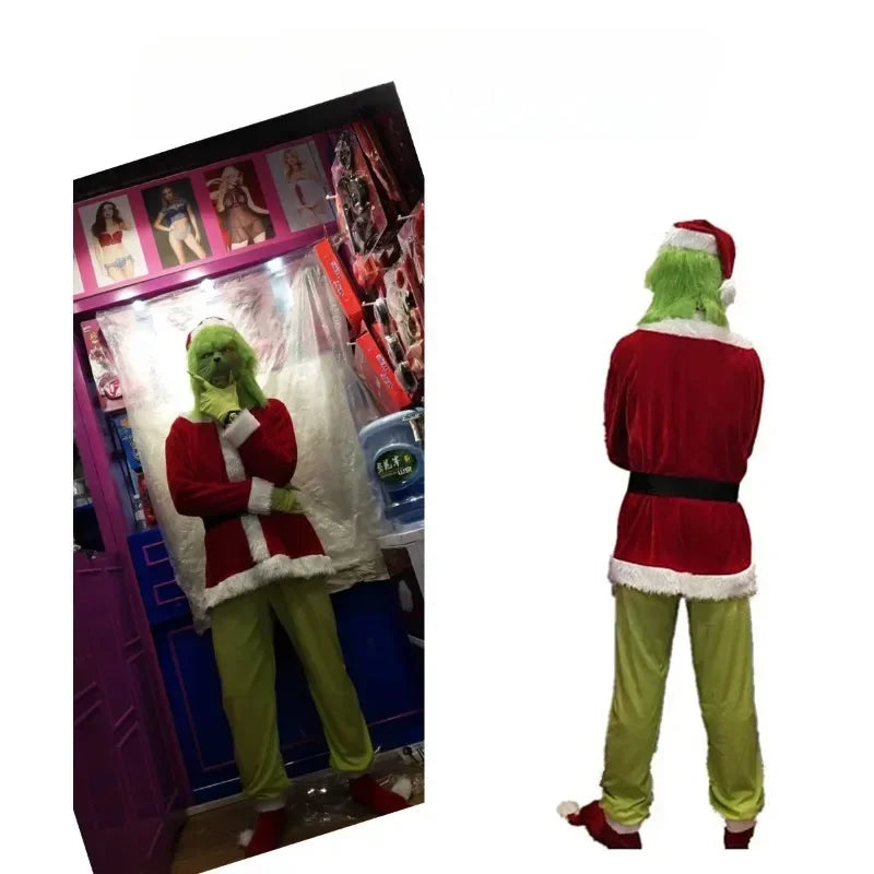 Party Costume Christmas Grinch Mask Headgear Christmas Costume