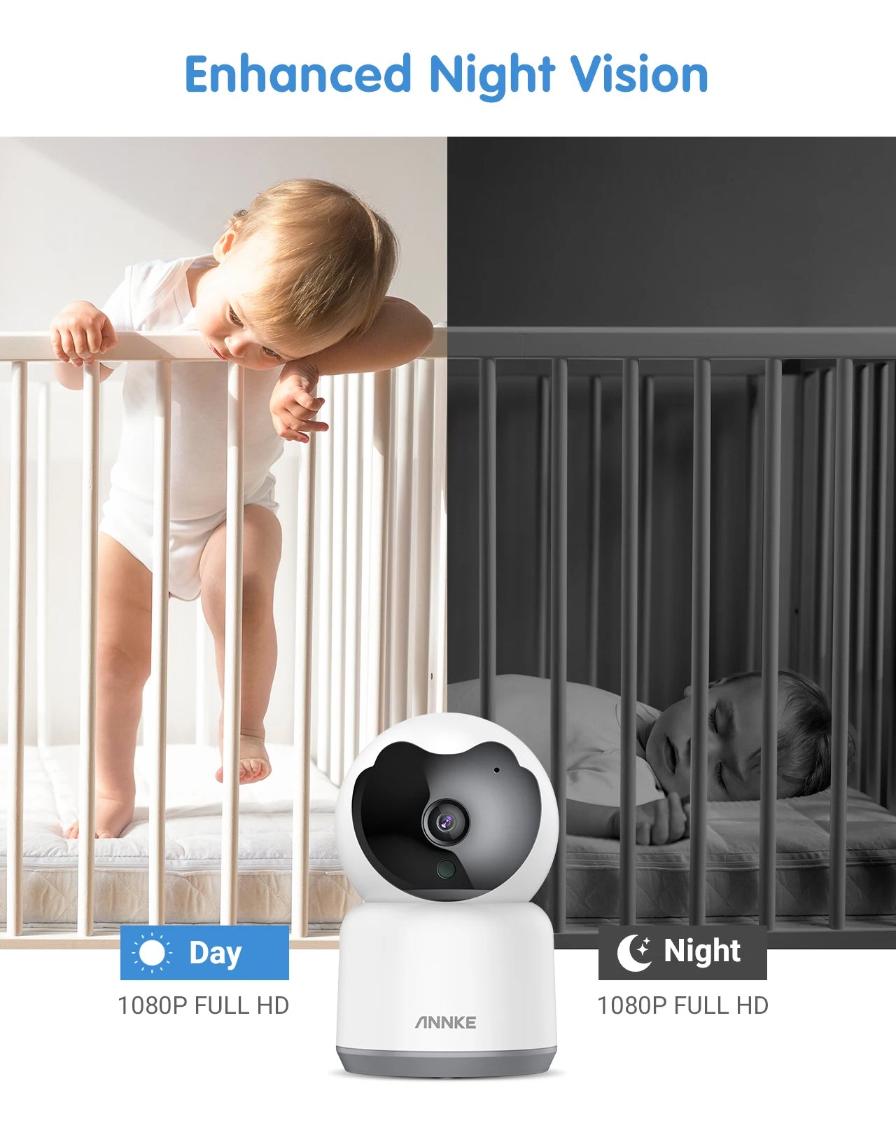 Camera Smart Home Indoor WiFi Wireless Surveillance Camera