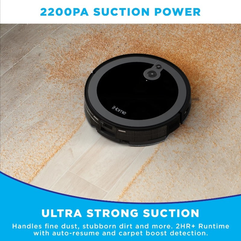 2-in-1 Front LIDAR Robot Vacuum and Vibrating Mop