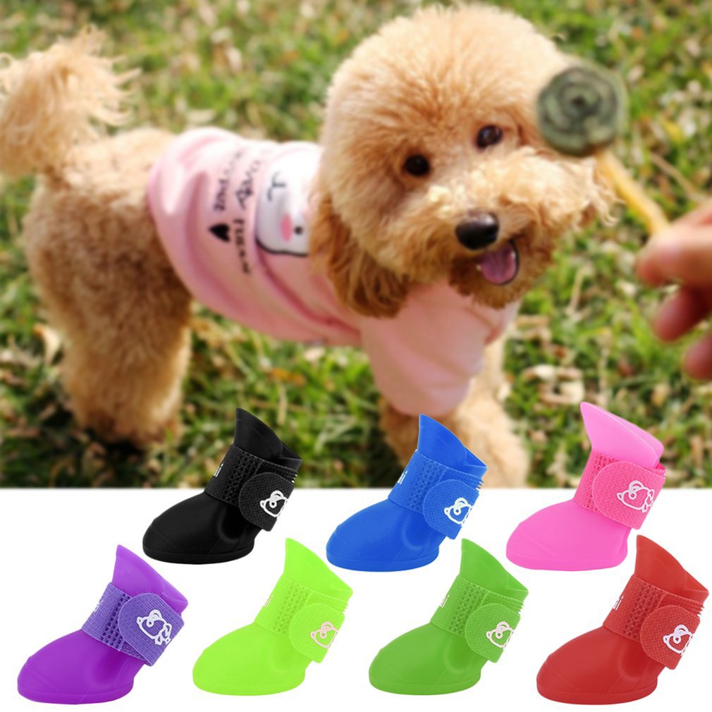 Pet Dog Rain Shoes Dog Booties Rubber Anti Slip - peterkaczconnect