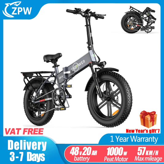 Electric Adult bike Bicycle 48V Foldable fat tire E-bike