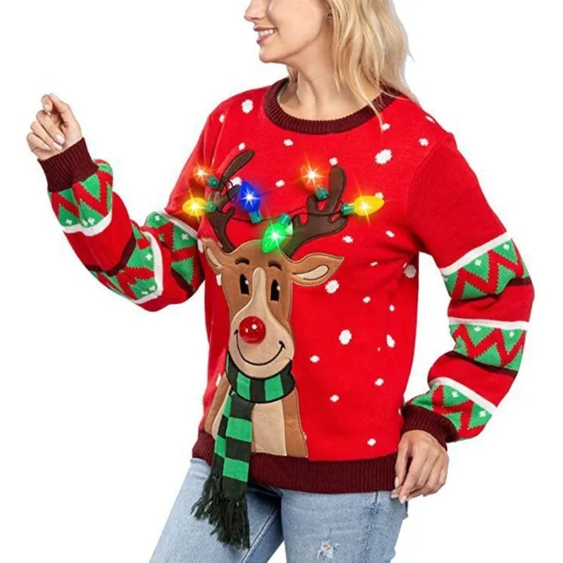 Women LED Light Up Holiday Sweater