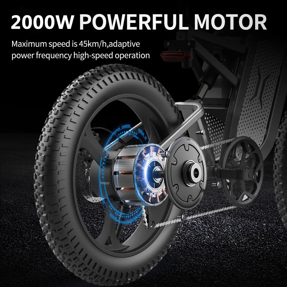 Electric Bike  Shock Absorption Mountaineering Off-road