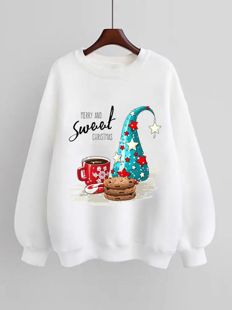 Women Fleece Plaid Letter Style Pullovers Sweatshirts