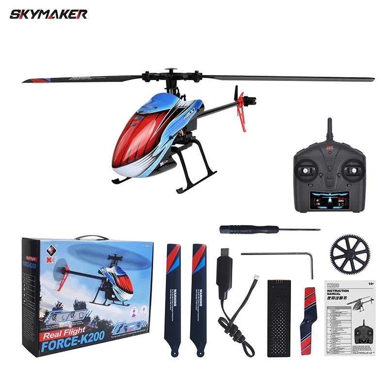 WLtoys RC Helicopters k200 K127 2.4Ghz 4CH 6-Aixs Gyroscope Fixed Height Single Blade Propellor Gyro Mini RC Toys For Kids Gift