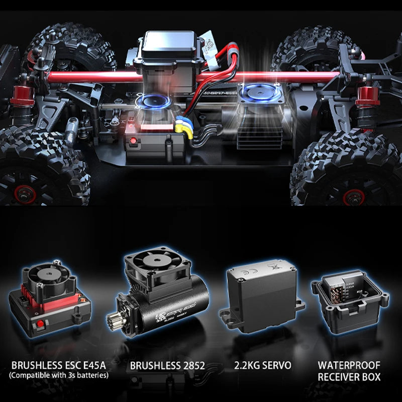 HYPER GO RC Car Remote Control 4WD Off-road Racing Truck